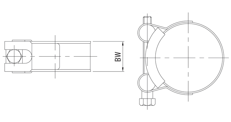 Worm-Drive Hoseclamps